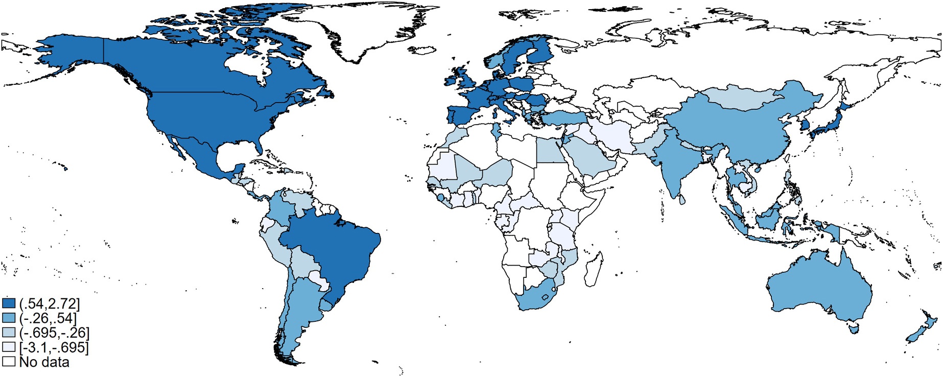 Visualization from Does Birthplace Diversity Affect Economic Complexity? Cross-country Evidence